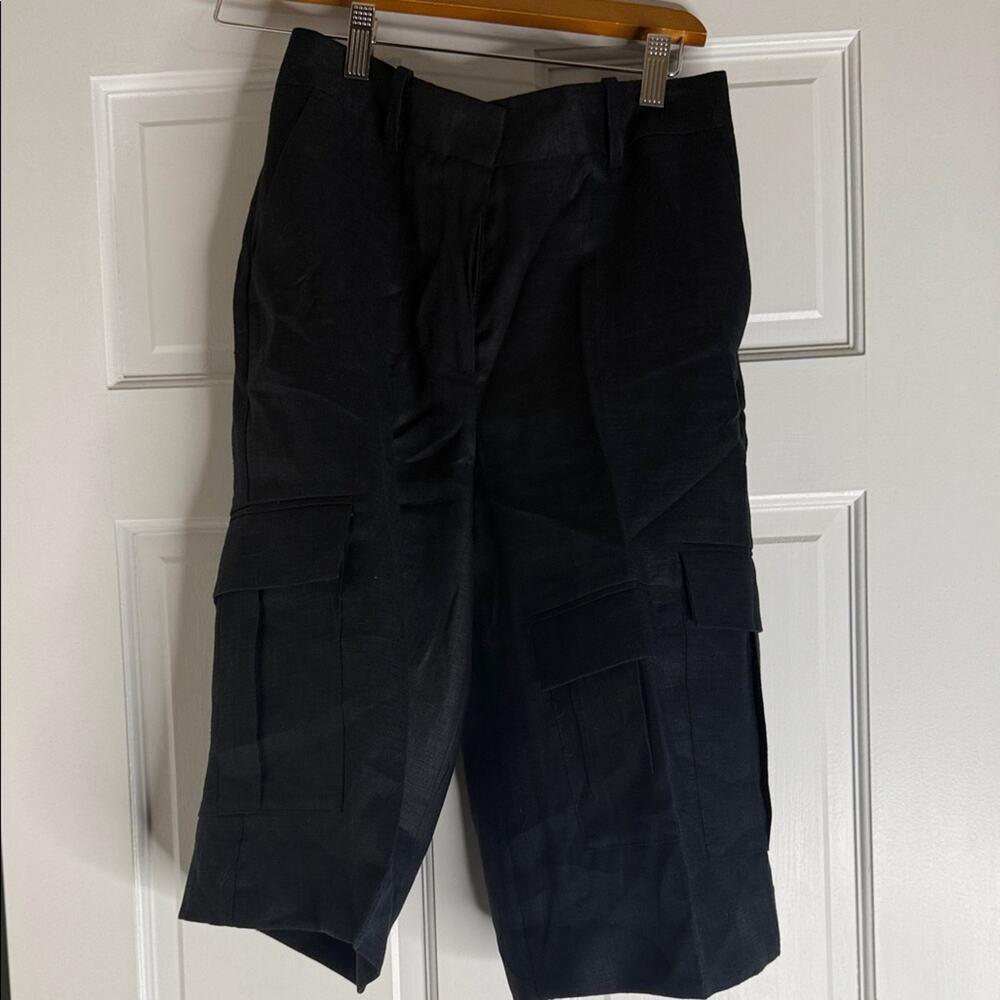 Zara Dark Charcoal Cargo Shorts